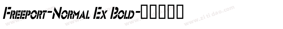 Freeport-Normal Ex Bold字体转换